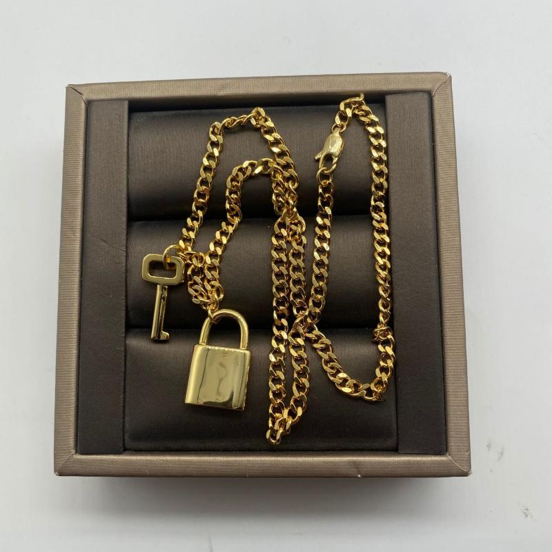 Bijoux  Femme/Homme | Collier Lock Petit Modèle En Métal Accessoires Bijoux