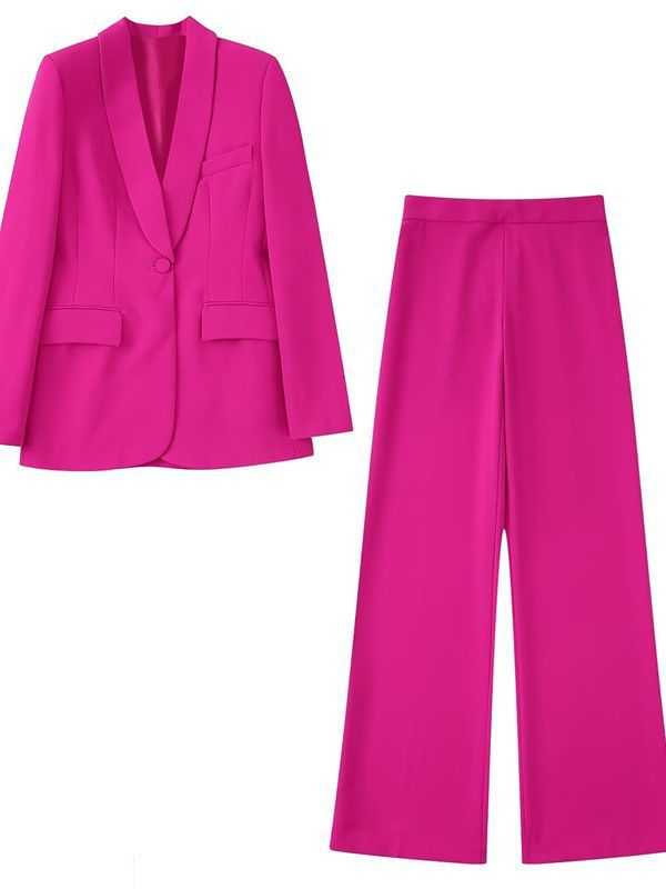 Blazers  Femme | Veste Tailleur Rose Femme Blazers