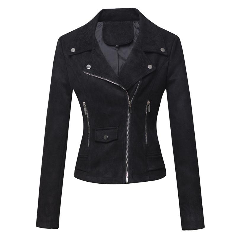 Blousons & Vestes  Femme | Veste Perfecto Cuir Suède Blousons & Vestes Blousons & Vestes