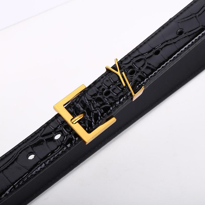 Ceintures  Femme | Ceinture Réversible 4G En Cuir Façon Crocodile Accessoires Ceintures