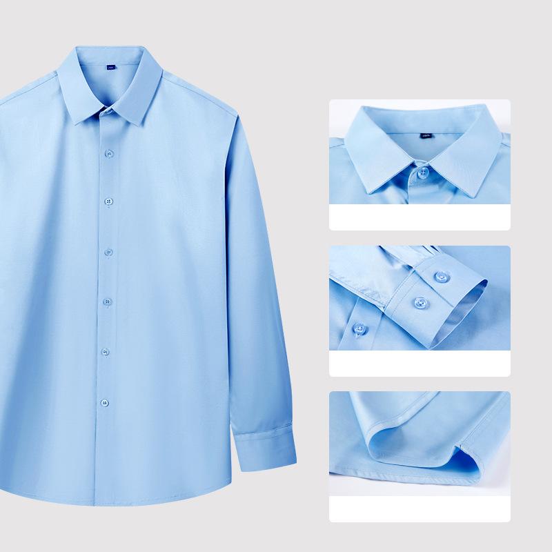 Chemises  Homme | Chemise À Manches Longues Chemises Bleu Office