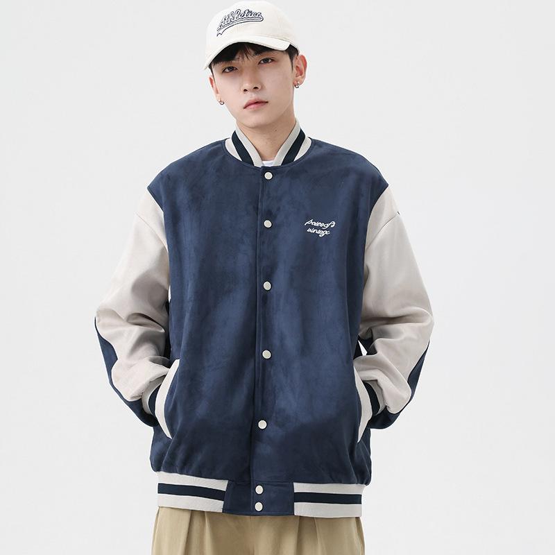 Denim  Homme | Blouson Varsity  1952 En Denim Denim BLANC