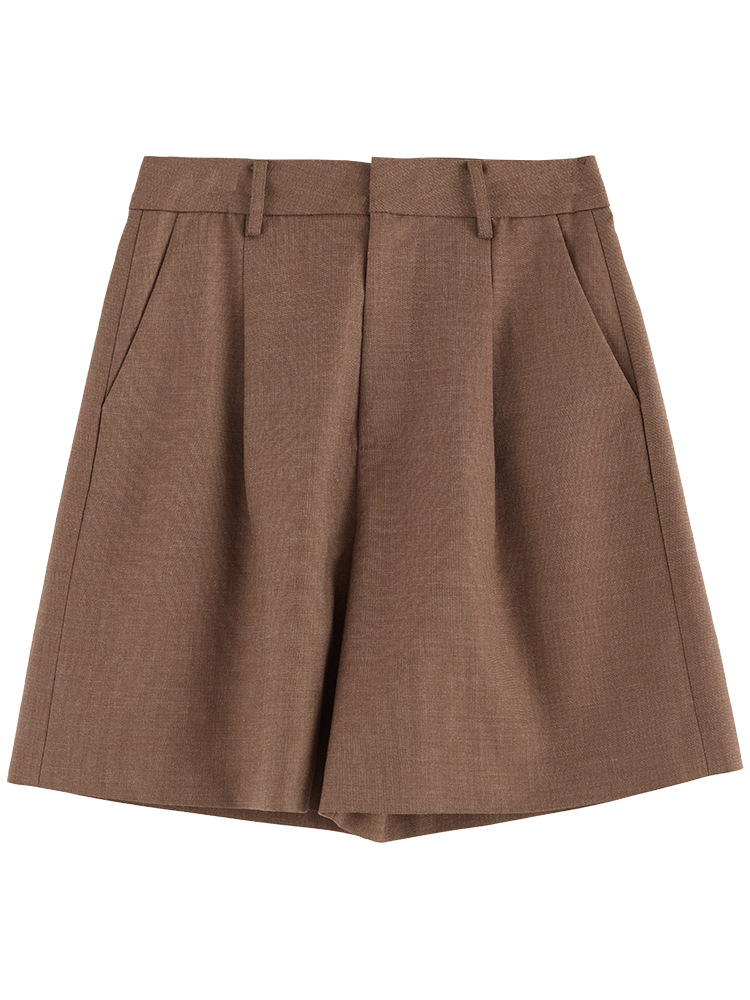 Jupes & Shorts  Femme | Bermuda Taille Haute Femme CAPPUCINO