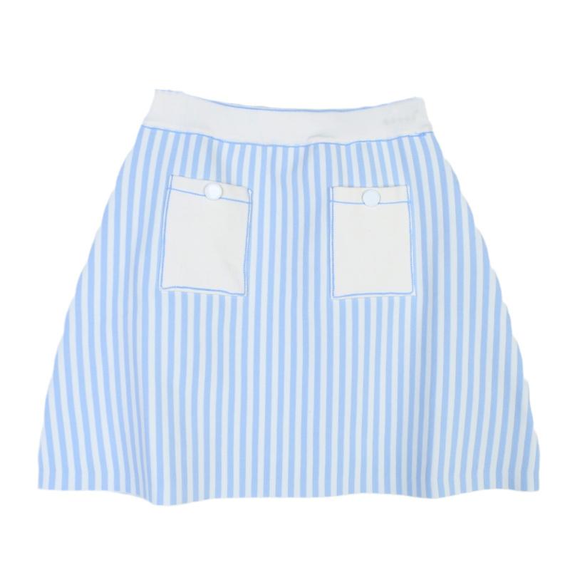 Jupes & Shorts  Femme | Jupe Courte À Rayures Femme Bleu / Blanc