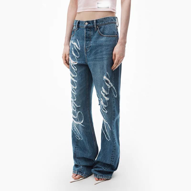 Pantalons & Jeans  Femme | Jean Flare Flammes Femme Bleu jean clair