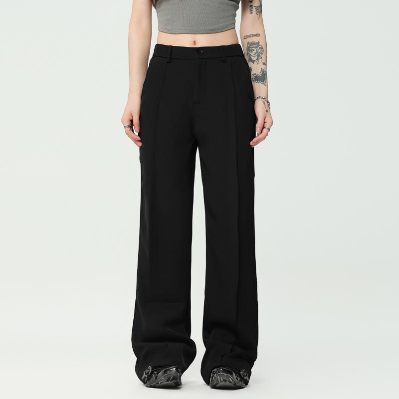 Pantalons & Jeans  Femme | Pantalon De Costume En Laine À Rayures Lurex Femme Femme