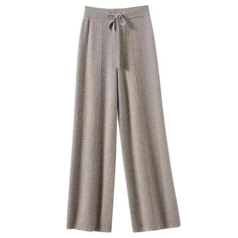 Pantalons & Jeans  Femme | Pantalon Strassé En Maille Femme BEIGE