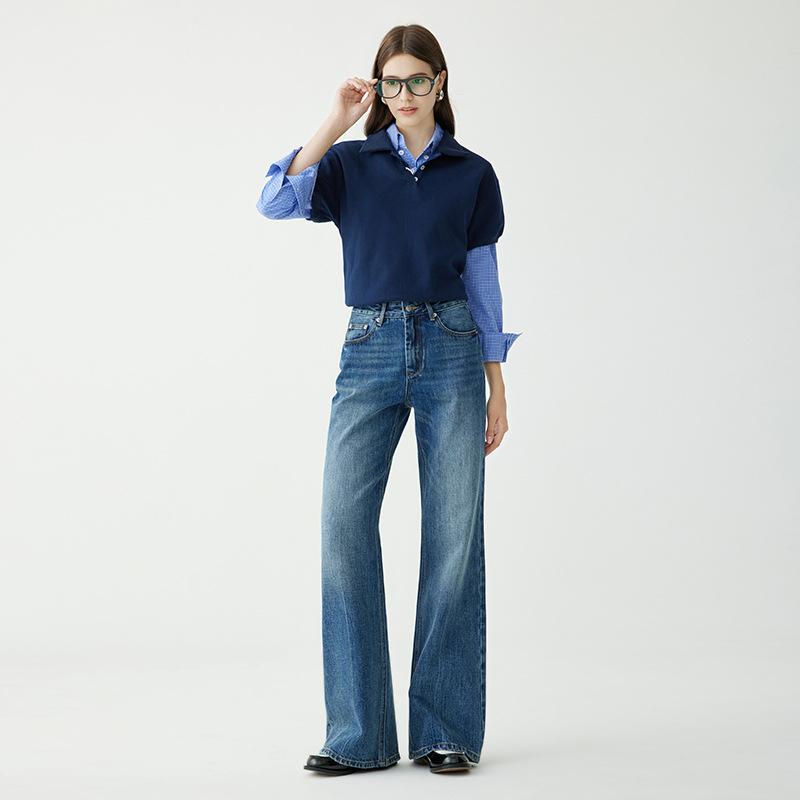 Pulls & Cardigans  Femme | Cardicoat Court En Denim Femme Bleu jean