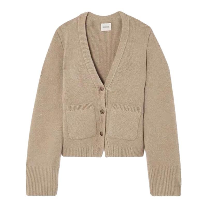 Pulls & Cardigans  Femme | Cardigan Long Strassé Femme BEIGE