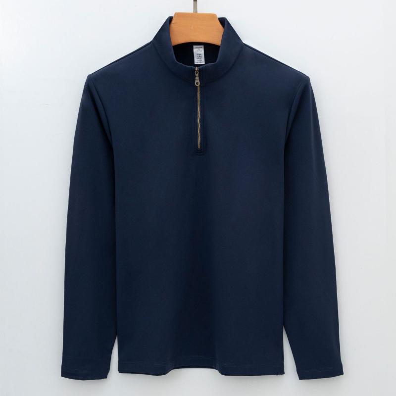 Pulls & Cardigans  Homme | Pull En Laine À Col Zippé Homme Bleu Prusse