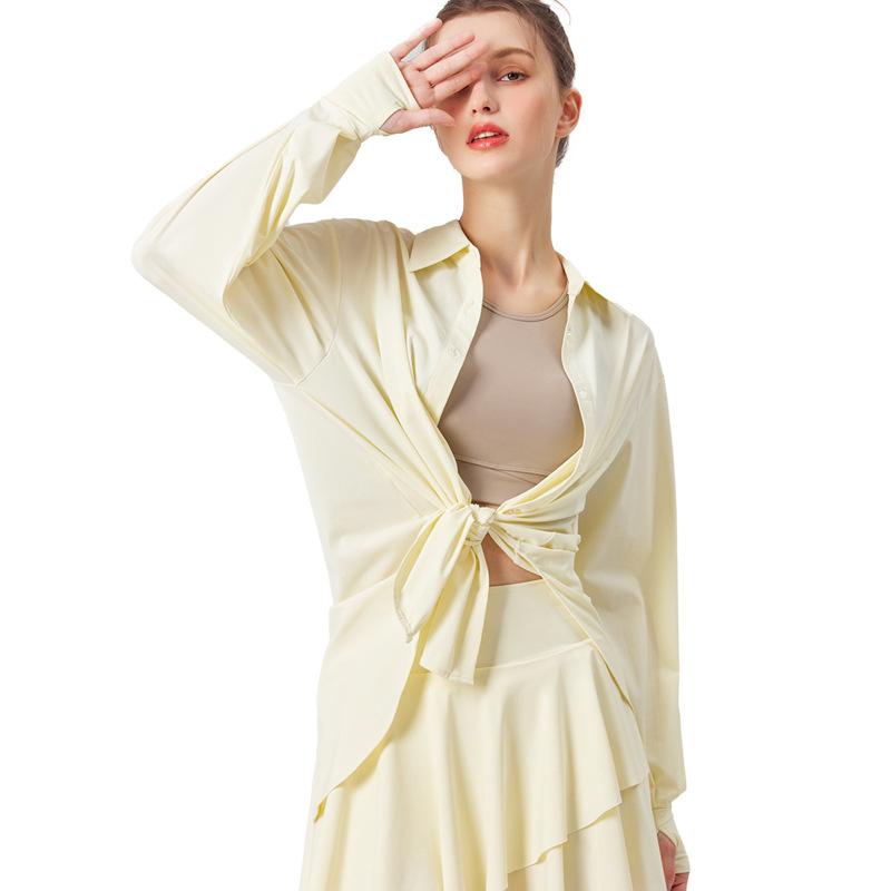 Robes  Femme | Robe Chemise Ceinturée Boutonnée Femme ECRU