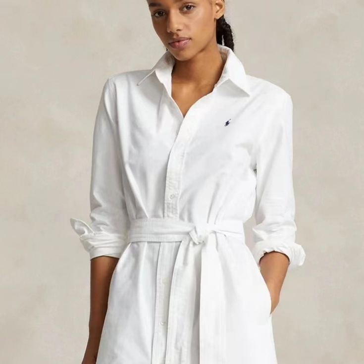 Robes  Femme | Robe Chemise Longue Femme BLANC