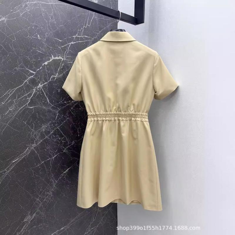 Robes  Femme | Robe Courte Boutonnée Femme BEIGE