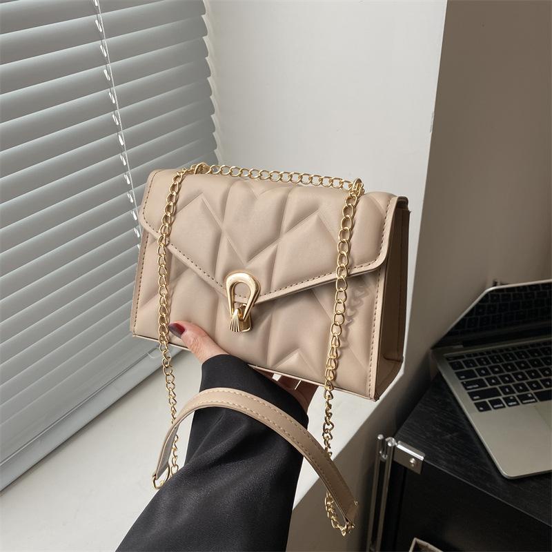 Sacs  Femme | Pochette Crossbody En Cuir Craquelé Accessoires Dore