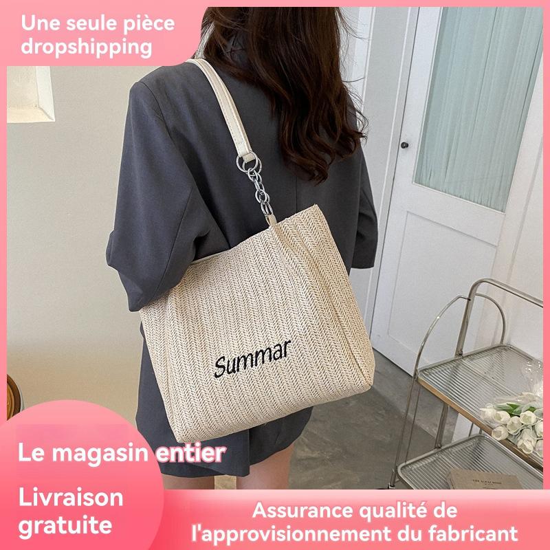 Sacs  Femme | Pochette  En Raphia Accessoires Femme