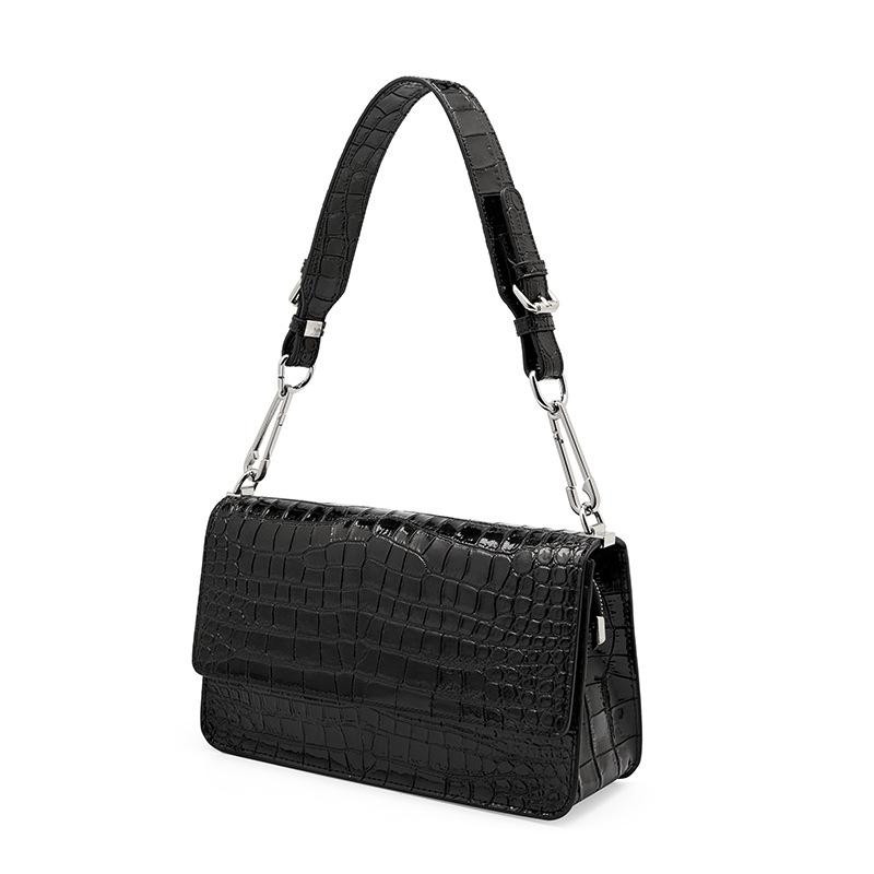 Sacs  Femme | Sac Voyou Clutch En Cuir Façon Crocodile Accessoires ARGENTE CLAIR