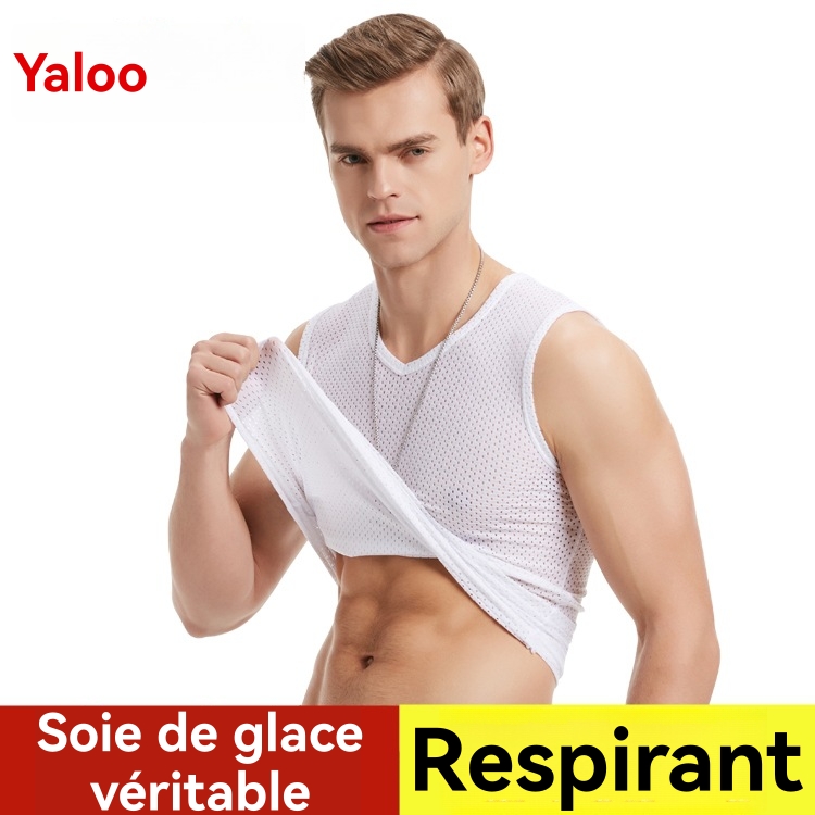 T-Shirts & Polos  Homme | Débardeur En Crochet Homme Homme