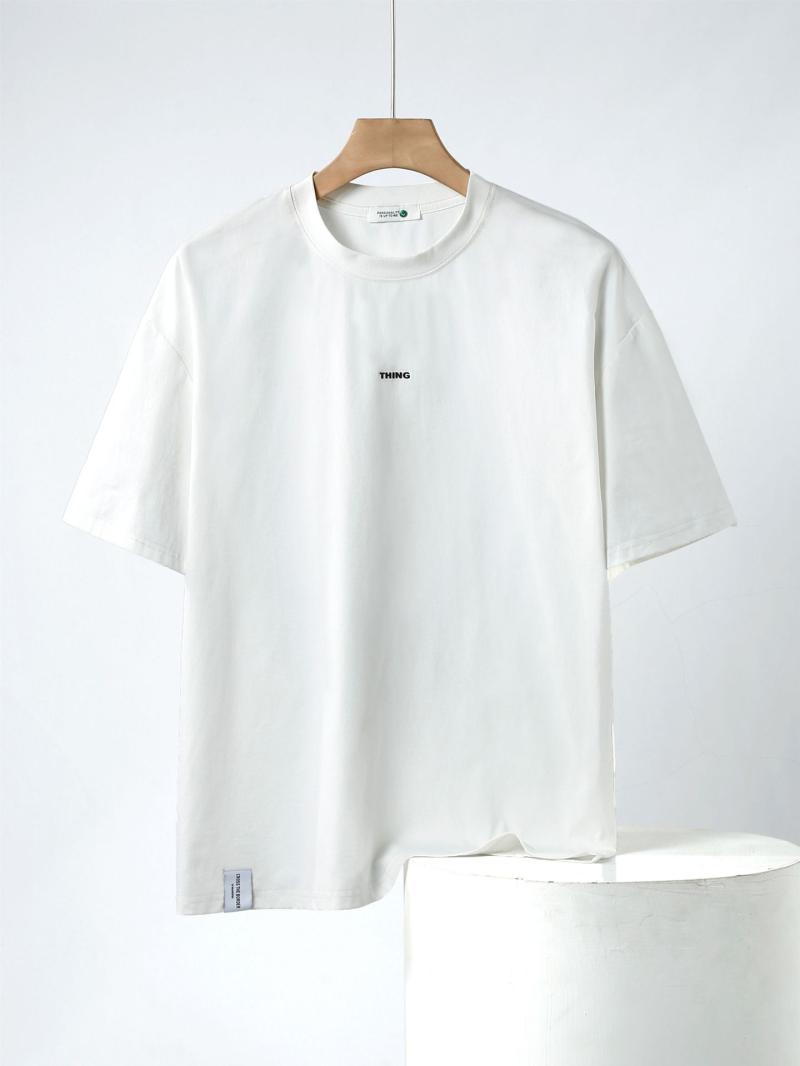 T-Shirts & Polos  Homme | Tee-Shirt À Manches Courtes Homme BLANC