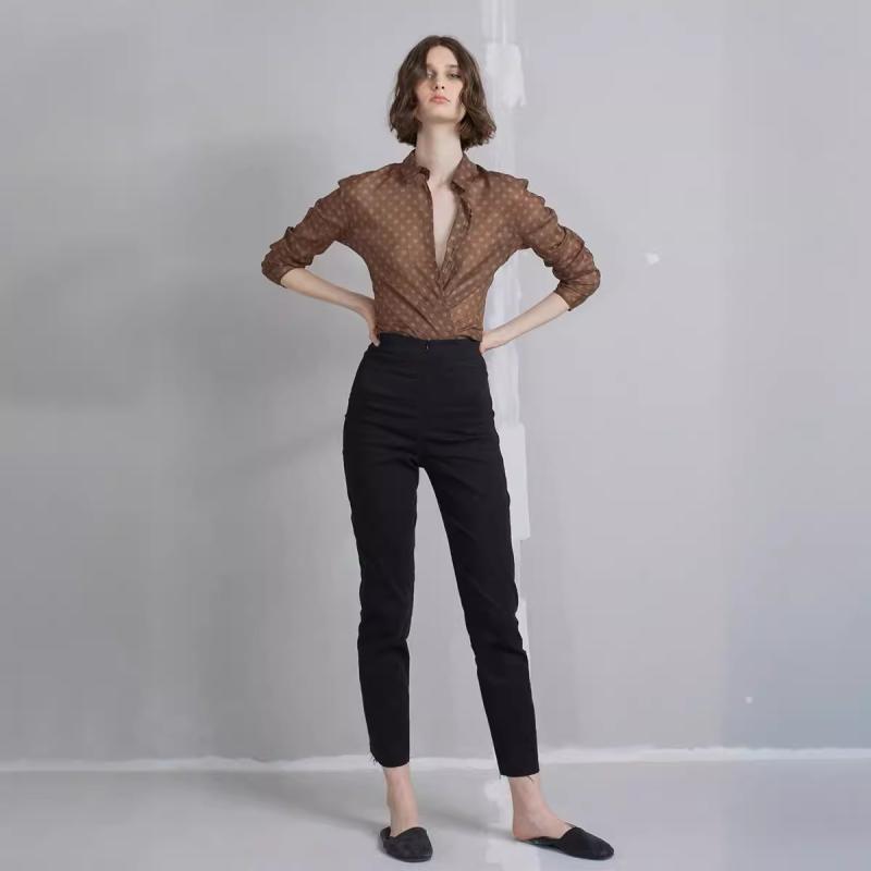 Tops & Chemises  Femme | Blouse Lavallière Carreaux Fluide Femme Femme