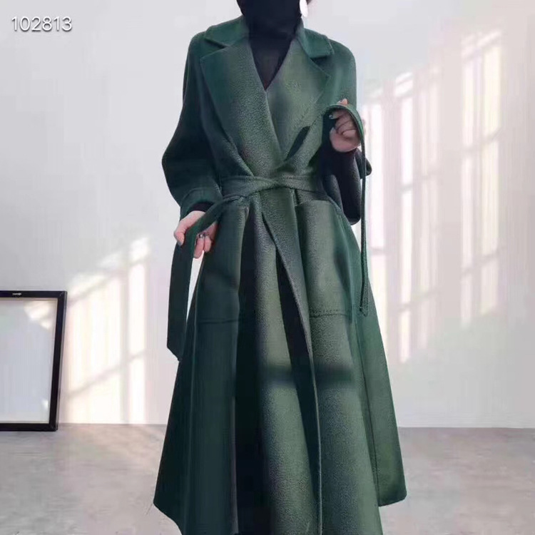 Vestes & Manteaux  Femme | Manteau Long Esprit Trench Vert Femme Femme