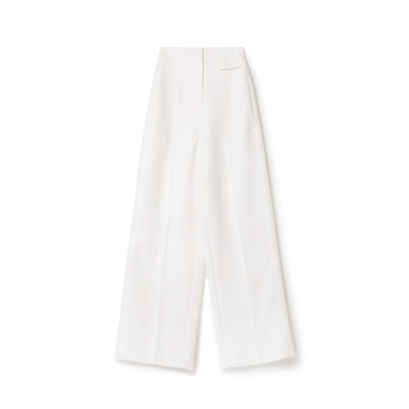 Pantalons & Jeans  Femme | Pantalon Large En Toile Femme BLANC